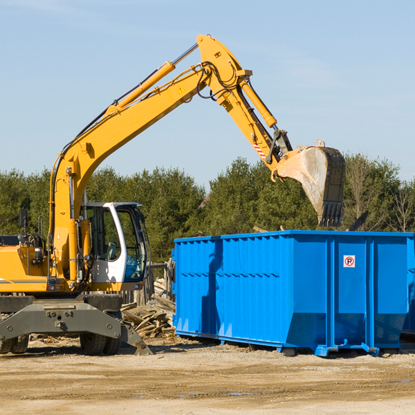 what size residential dumpster rentals are available in Walls MS